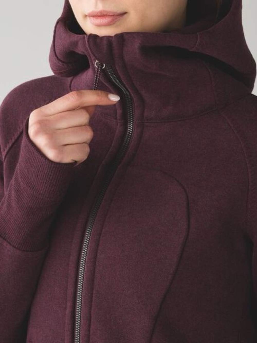 Lululemon Pleat to Street Hoodie size 4 Bordeaux - Picture 1 of 12